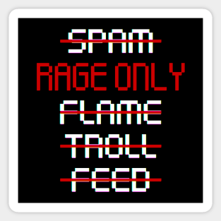 MOBA Banned Five Rage Only Gamer Sticker